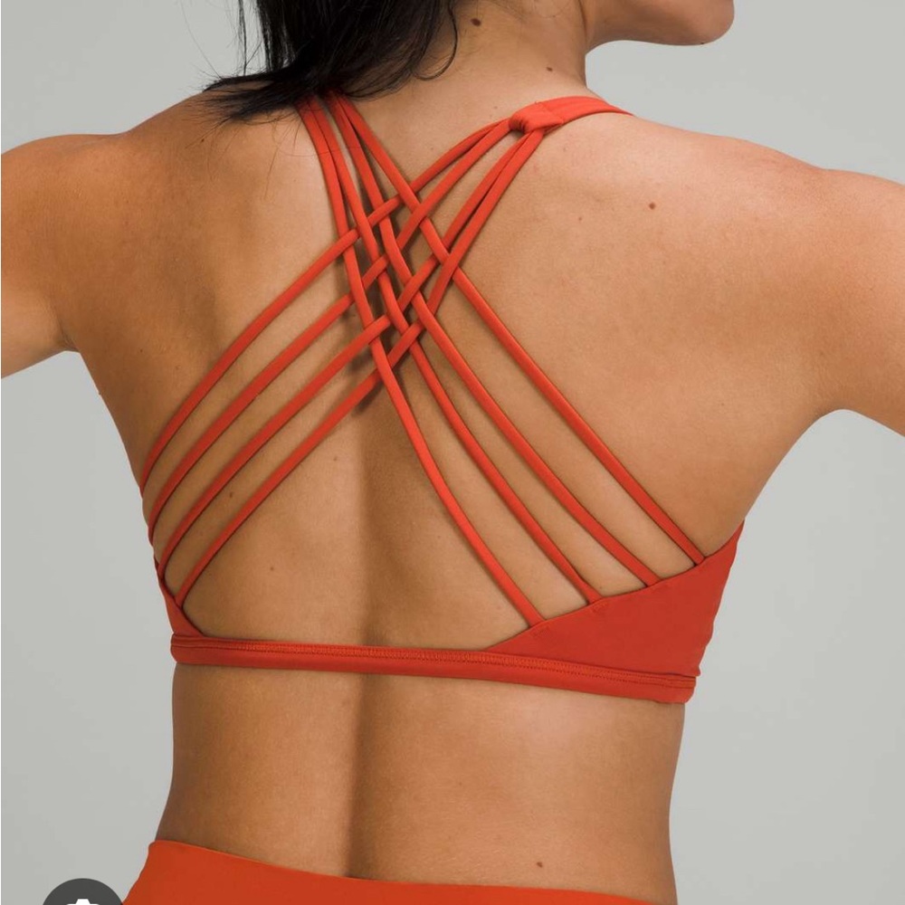Lululemon Free to Be Bra Wild *Light Support, A/B Cup - Canyon Orange 8